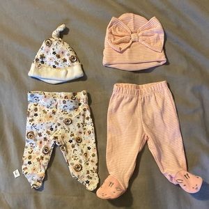 Preemie pants and hats